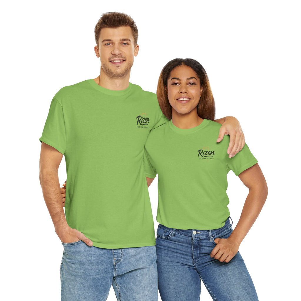He Has Risen Christian Tee