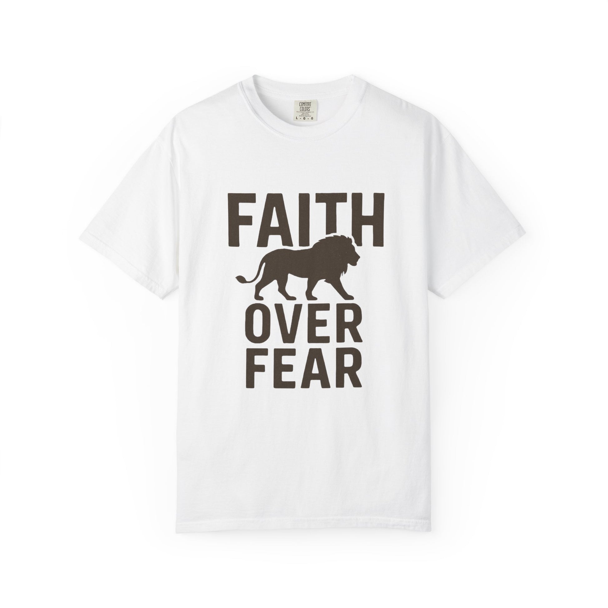 Faith Over Fear T-shirt - Inspirational Motivational Shirt for Believers