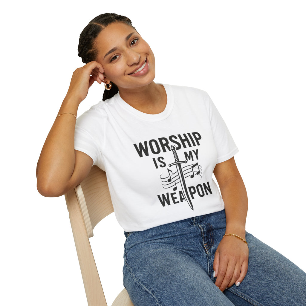 Worship Is My Weapon Christian Tee