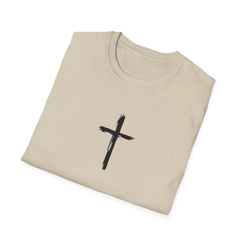 Inspirational Cross T-Shirt, Faith-based Tee, Christian Apparel, Scripture Shirt, Motivational Gift for Believers