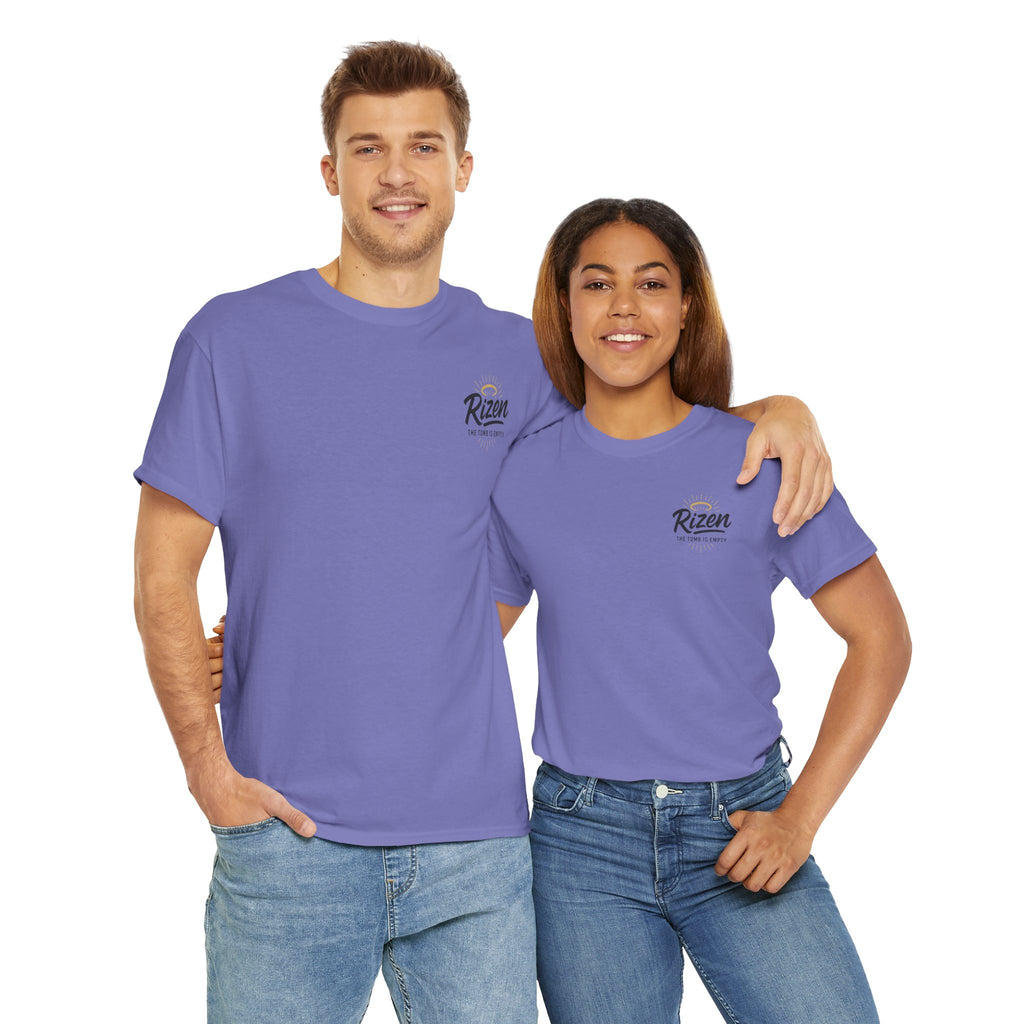 He Has Risen Christian Tee