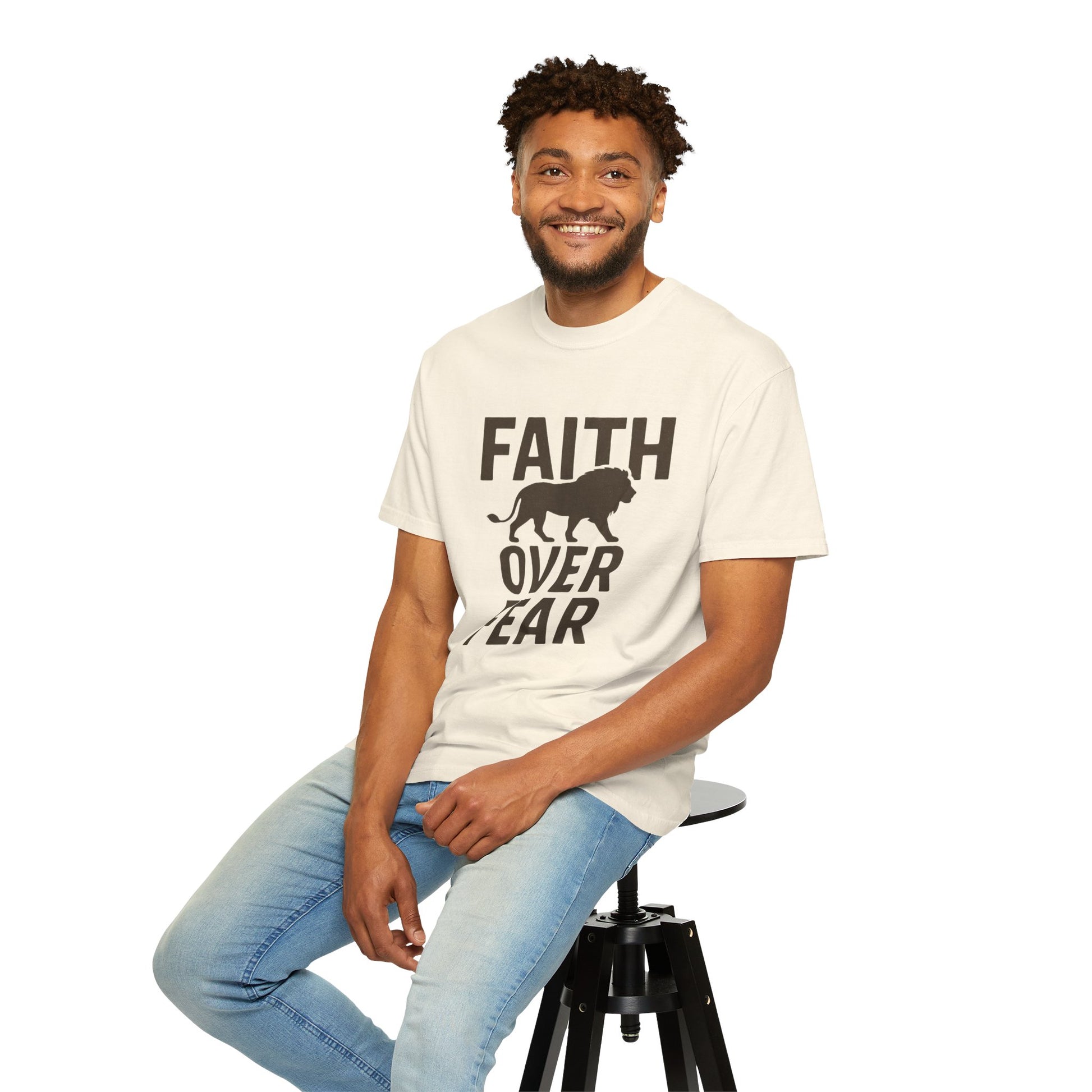 Faith Over Fear T-shirt - Inspirational Motivational Shirt for Believers