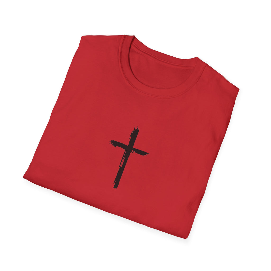 Inspirational Cross T-Shirt, Faith-based Tee, Christian Apparel, Scripture Shirt, Motivational Gift for Believers
