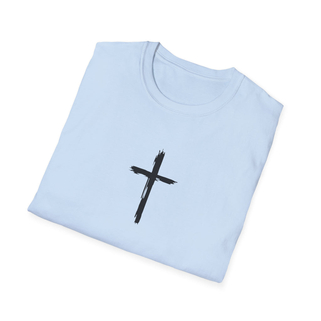 Inspirational Cross T-Shirt, Faith-based Tee, Christian Apparel, Scripture Shirt, Motivational Gift for Believers