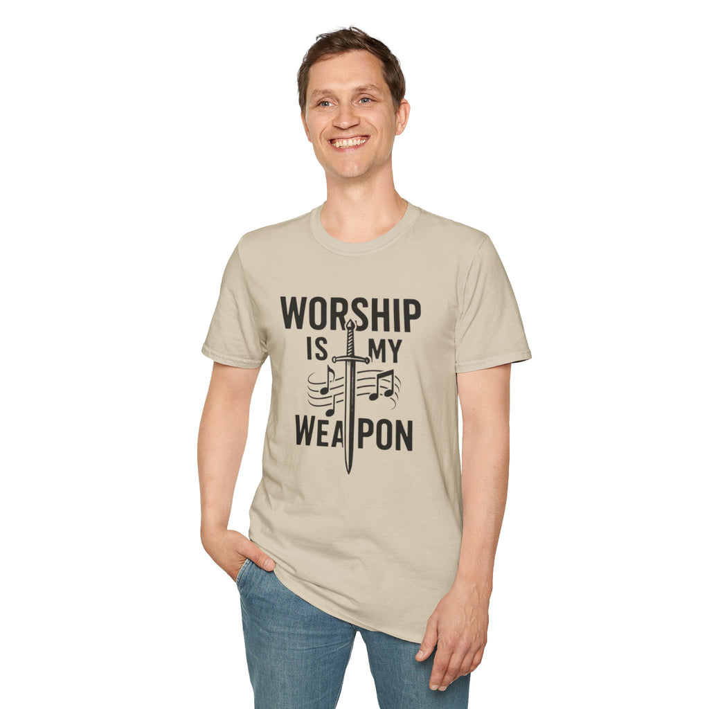 Worship Is My Weapon Christian Tee