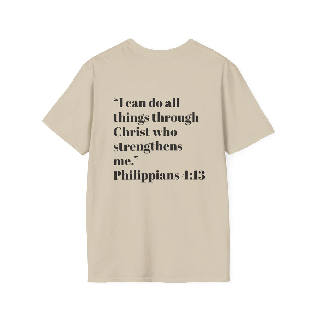 Inspirational Cross T-Shirt, Faith-based Tee, Christian Apparel, Scripture Shirt, Motivational Gift for Believers