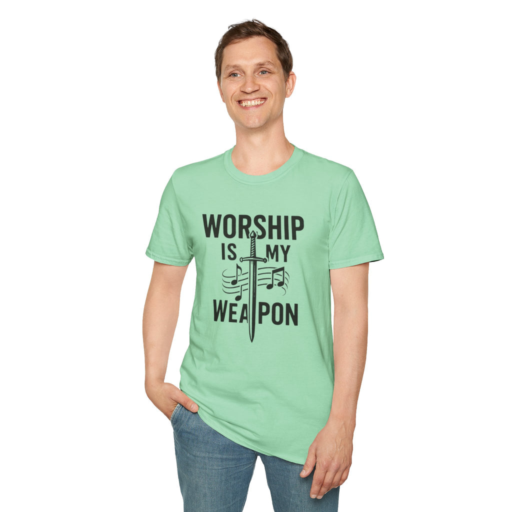 Worship Is My Weapon Christian Tee