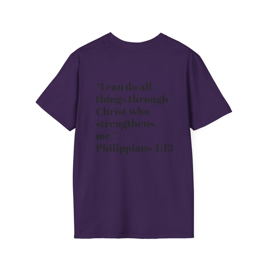 Inspirational Cross T-Shirt, Faith-based Tee, Christian Apparel, Scripture Shirt, Motivational Gift for Believers