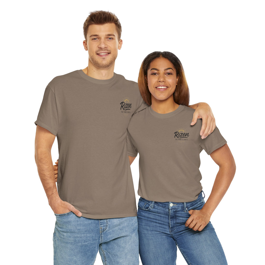 He Has Risen Christian Tee