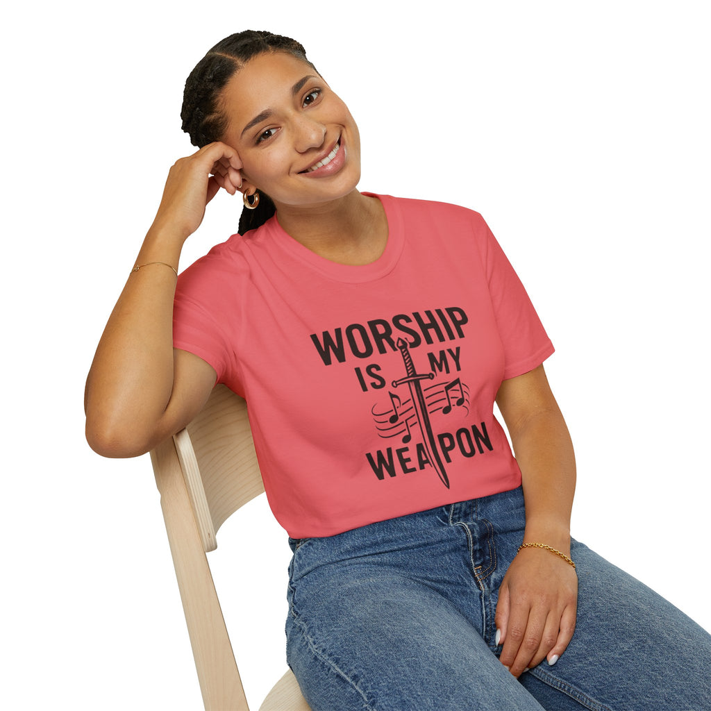 Worship Is My Weapon Christian Tee