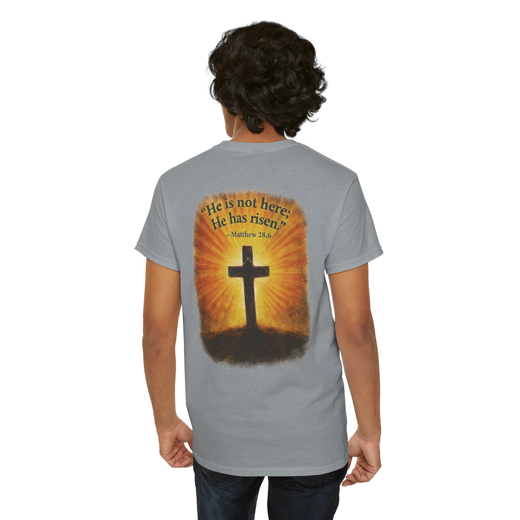 He Has Risen Christian Tee