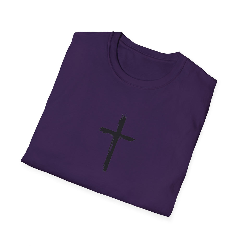 Inspirational Cross T-Shirt, Faith-based Tee, Christian Apparel, Scripture Shirt, Motivational Gift for Believers