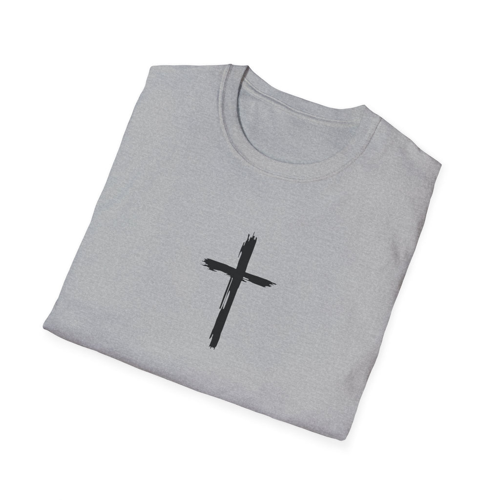 Inspirational Cross T-Shirt, Faith-based Tee, Christian Apparel, Scripture Shirt, Motivational Gift for Believers