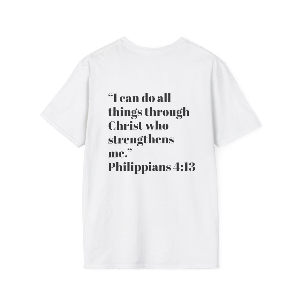 Inspirational Cross T-Shirt, Faith-based Tee, Christian Apparel, Scripture Shirt, Motivational Gift for Believers