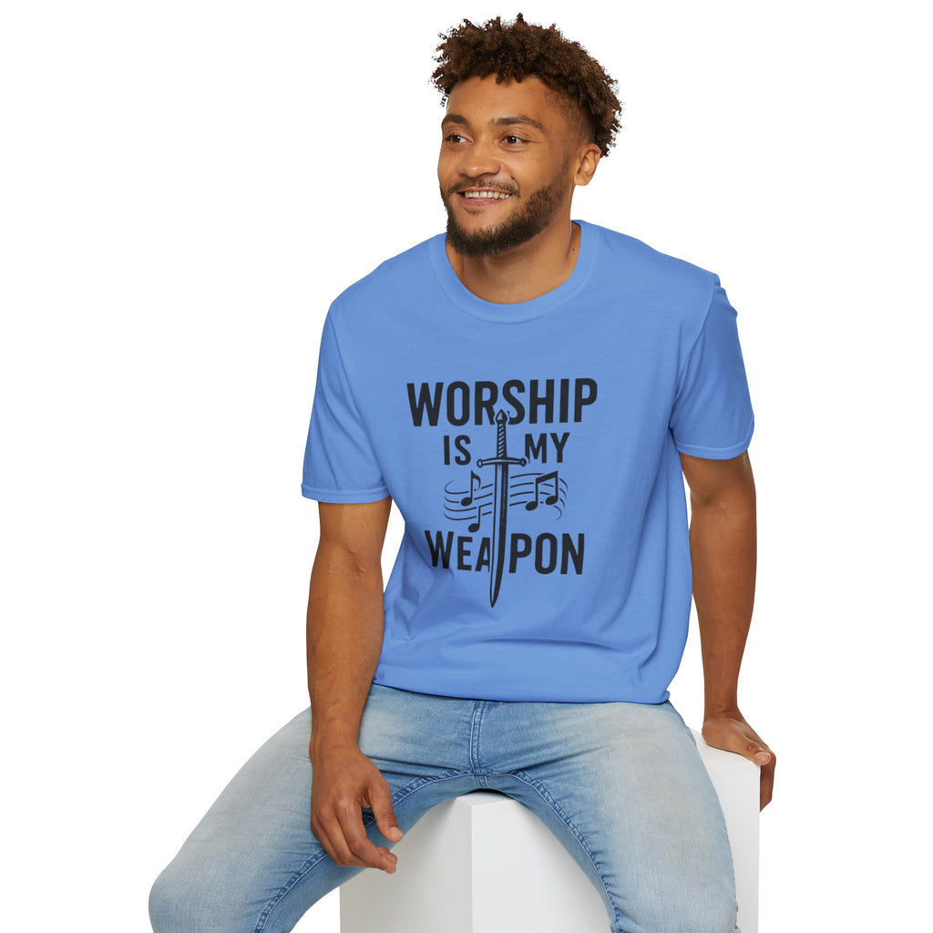 Worship Is My Weapon Christian Tee