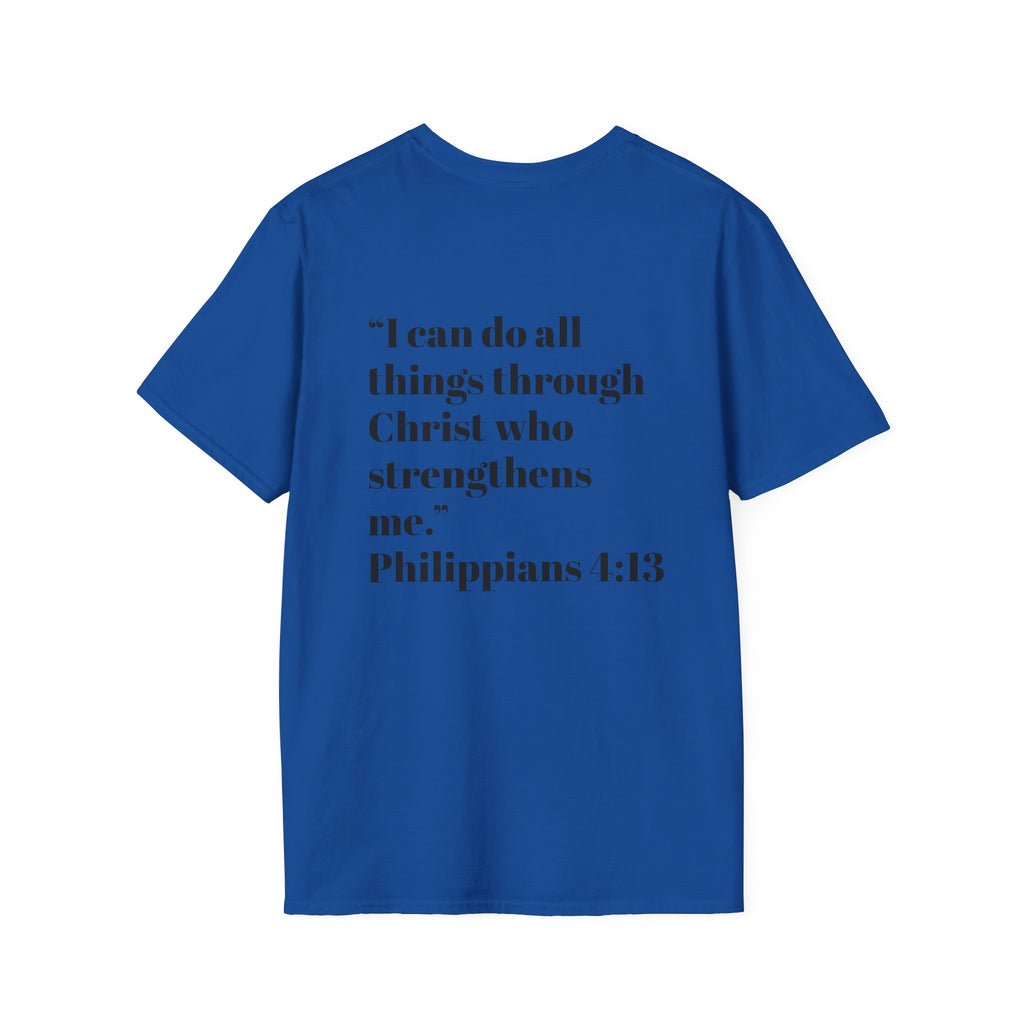 Inspirational Cross T-Shirt, Faith-based Tee, Christian Apparel, Scripture Shirt, Motivational Gift for Believers