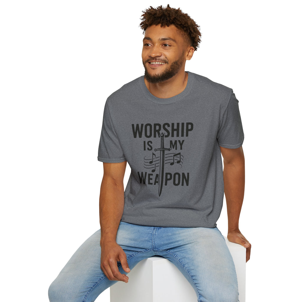 Worship Is My Weapon Christian Tee