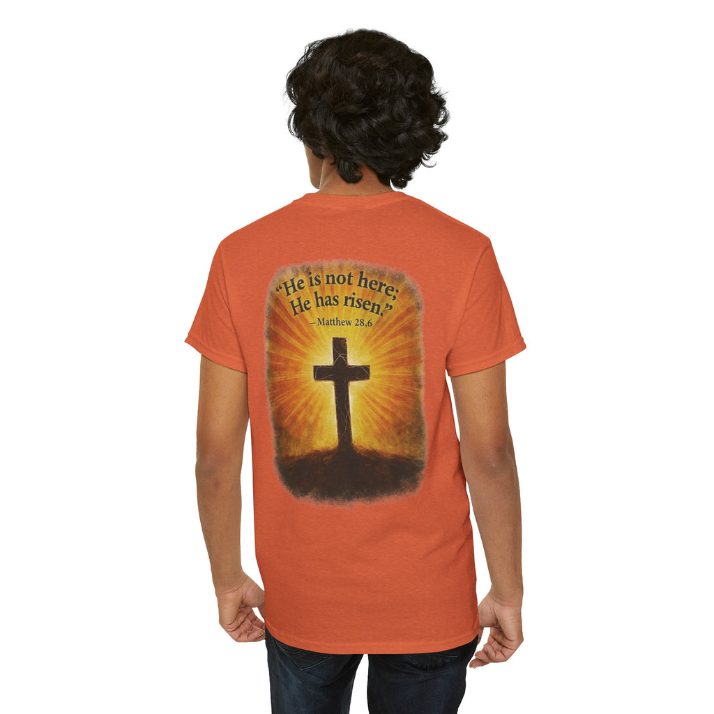 He Has Risen Christian Tee